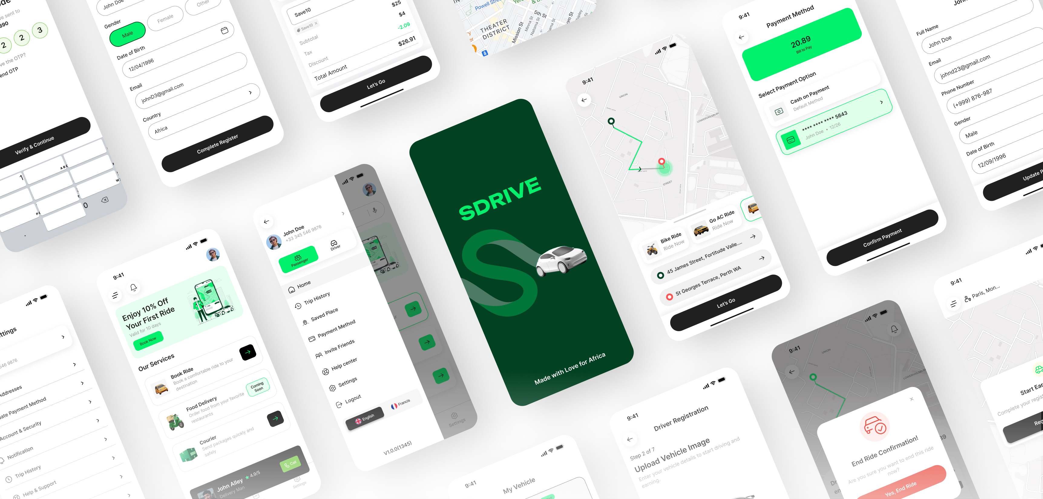 SDrive ride hailing platform for Africa