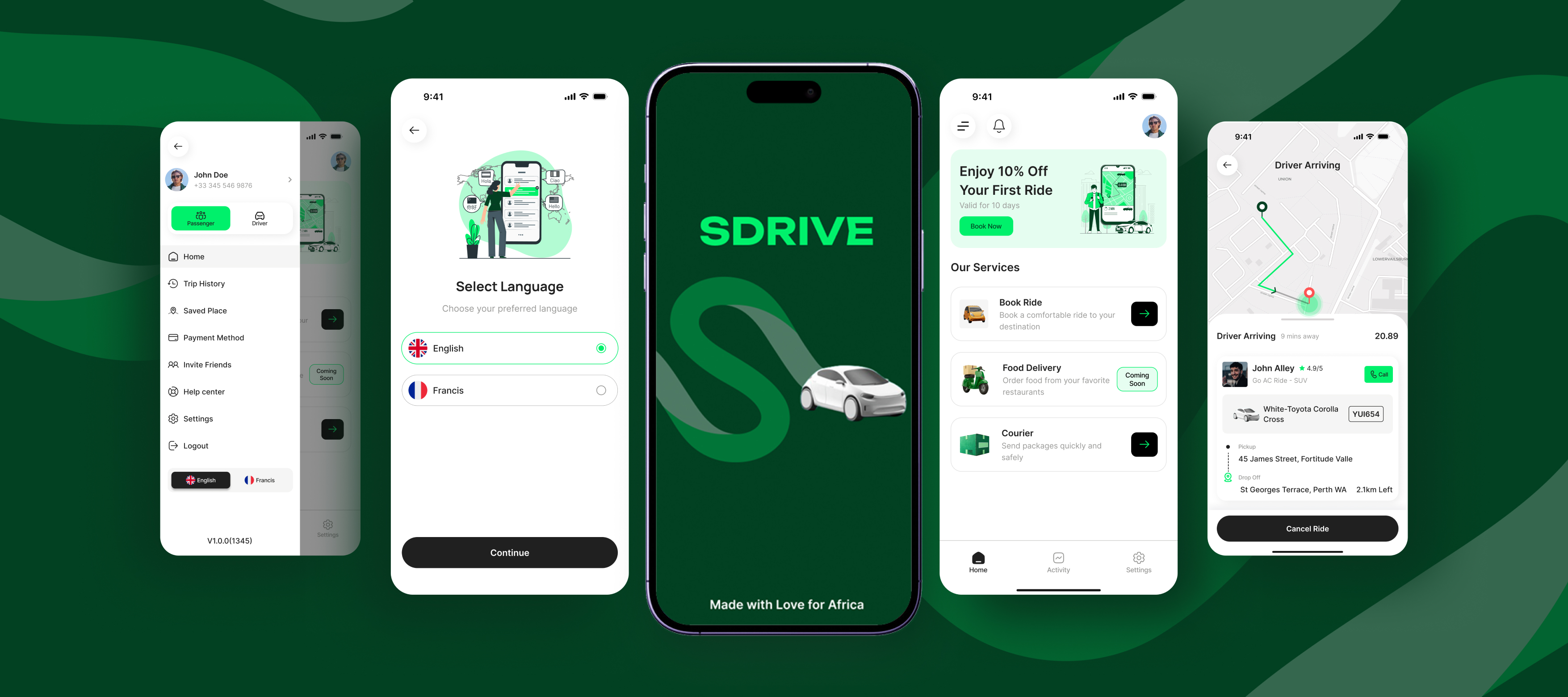 SDrive ride hailing platform overview